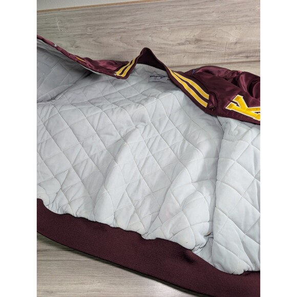 Vintage Swingster Redskins Satin Varsity Bomber Jacket Size XL Quilted MADE USA - Picture 15 of 15